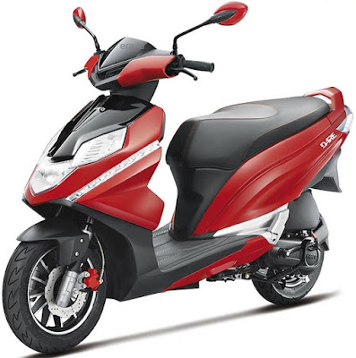 Hero Dare 125cc Scooter Red & black color Hd picture