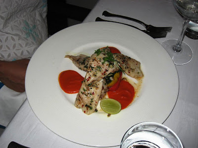 Chilli Coriander Crusted Pomfret at Stone Water Grill