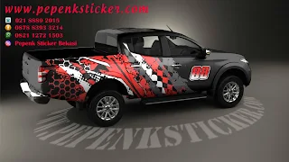 Decal mitsubishi triton setengan body