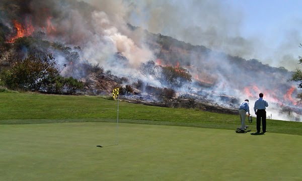 PHOTOS 25 Acre Fire at Shady Canyon Golf Course in Irvine California