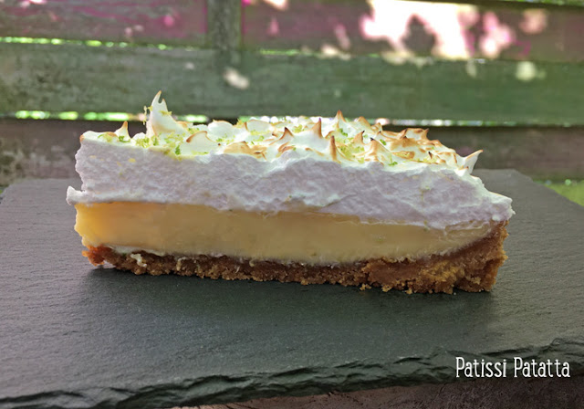 recette de key lime pie, tarte américaine aux citrons vert, tarte aux citrons vert, spécialité américaine, dessert de Floride, citrons verts, tartes sucrées, pâtisserie américaine, patissi-patatta