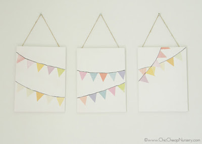  www.chiccheapnursery.com/2012/do-it-yourself/diy-idea-bunting-flag-art/