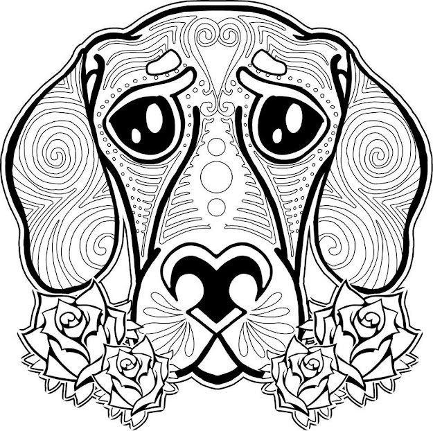 Free Dog Coloring Pages For Adults