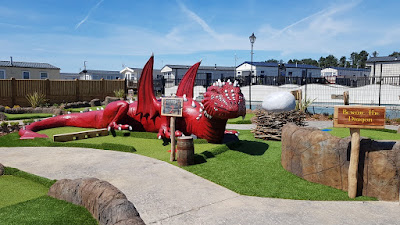 Dragon's Quest Mini Golf course at Fontygary Leisure Park in Rhoose, Barry, Wales
