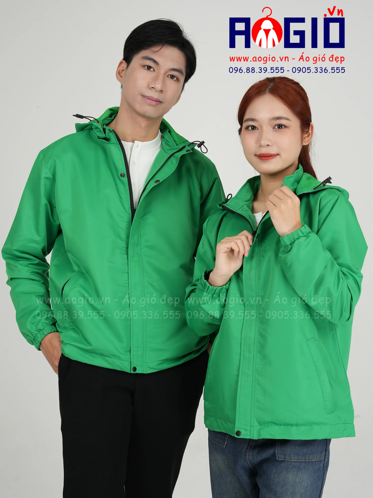 Áo gió may sẵn mầu đen - thiết kế in theo yêu cầu lấy ngay