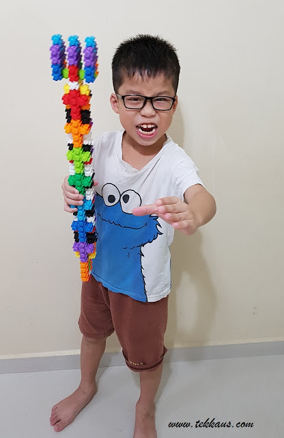 Jordan boy and his Lego Trident