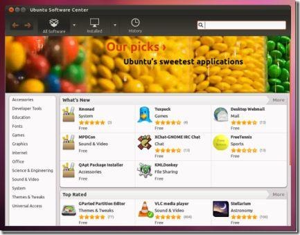 Centro de Software de Ubuntu 11.10