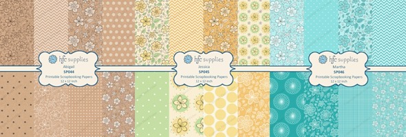 2015 April 27 Patchwork Bees Spoonflower contest floral pattern scrapbooking papers hazelfishercreations 1