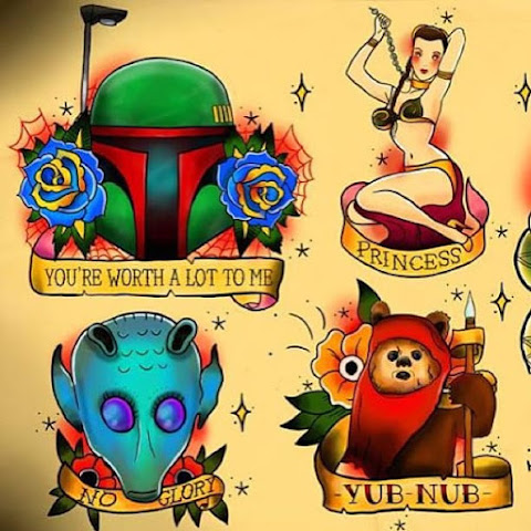 United We Geek: Rad Tattoo Flashes By Phil Wall