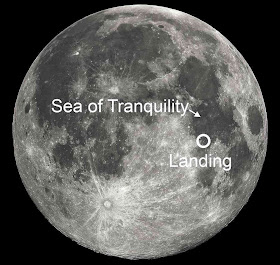 Sea of Tranquility on Moon where the Eagle had landed