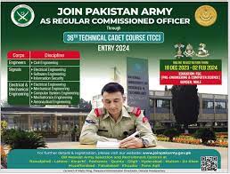 Pakistan Army Regular Commissioned Officers Jobs 2024