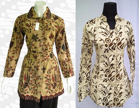 11 Model  Baju Batik  Kerja Guru Lengan Panjang  Terpopuler 