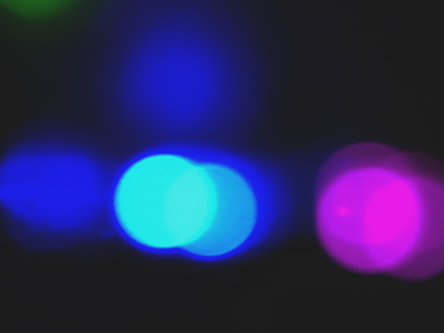 bokeh multi color lights