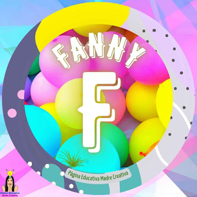 Solapín Nombre Fanny para imprimir gratis