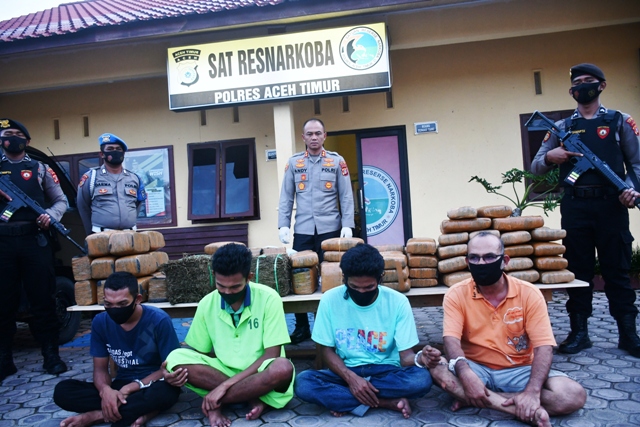 Satres Narkoba Polres Aceh Timur Berhasil Menggulung Sindikat Narkoba Lintas Provinsi
