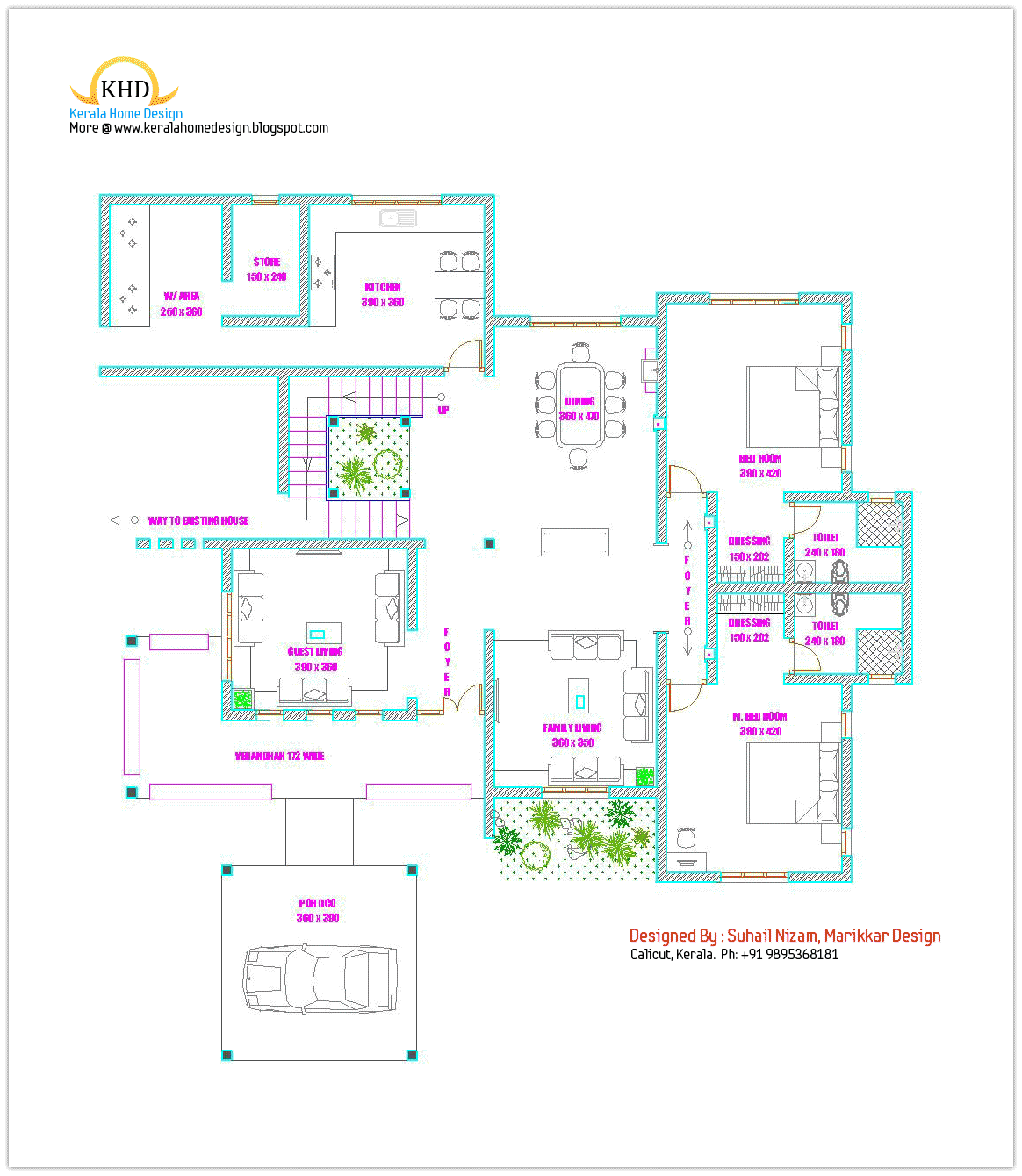 Home plan and elevation | Architecture house plans