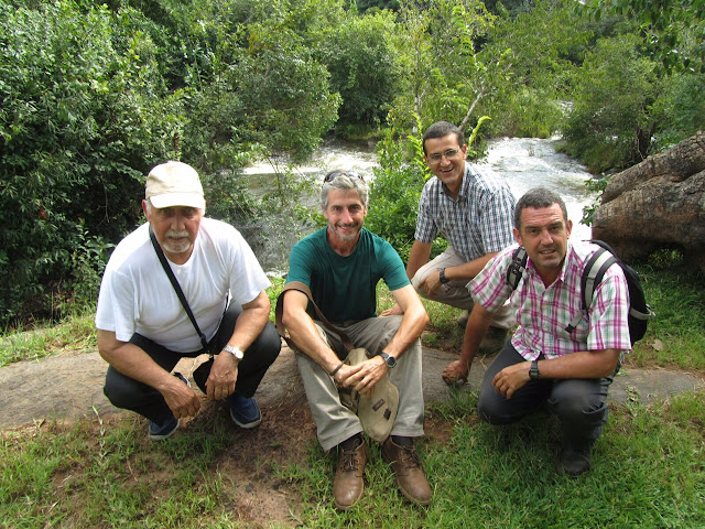 Con el grupo de Zambia