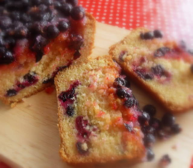 Black Currant Drizzle Cake