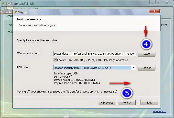 شرح أداة WinToFlash لتثبيت الويندوز من الفلاشة USB