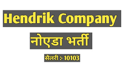 Hendrik-company-noida-job