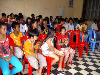 Students learning English