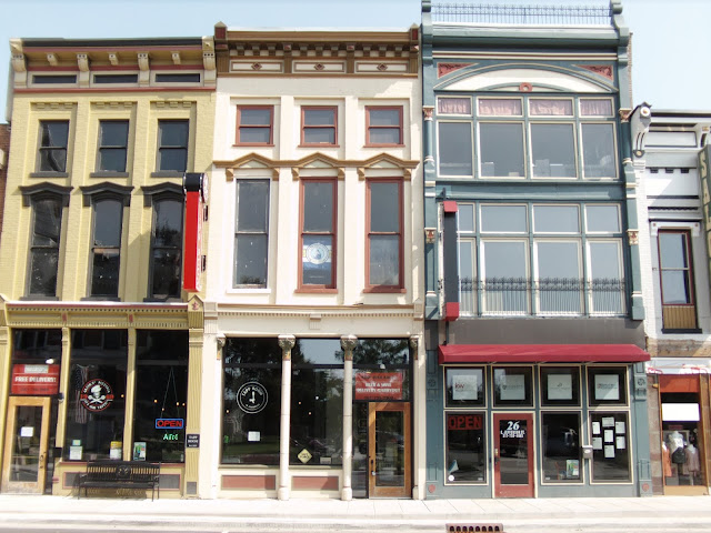 Three dfferent store frontage