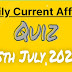 Daily Current Affairs Quiz In Bengali||Bengali Current Affairs 5th July 2022