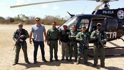 Helicóptero do CTA utilizado nas buscas