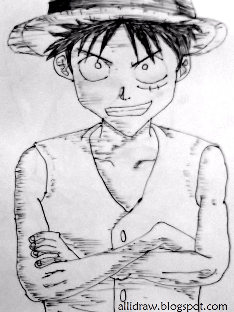 Sketches of Monkey D. Luffy - My Sketchbook | allidraw | Sketches by