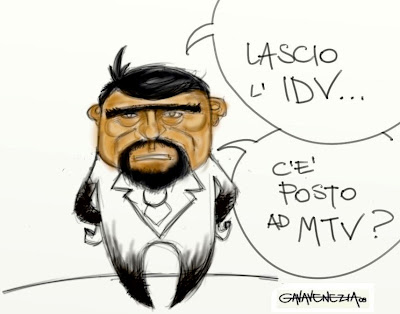 figlio idv mtv Gava satira vignette Cristiano Di Pietro