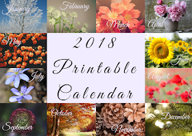 2018 Calendar - free printable