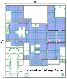 denah desain rumah minimalis