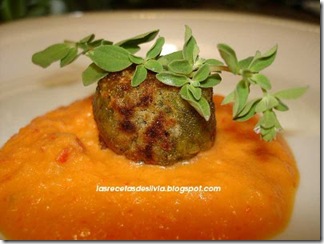 canapés de tofu con verduras