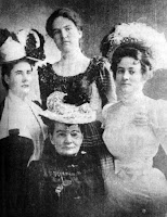 Lena Schreiner with her daughters Frances, Caroline, and Emilee