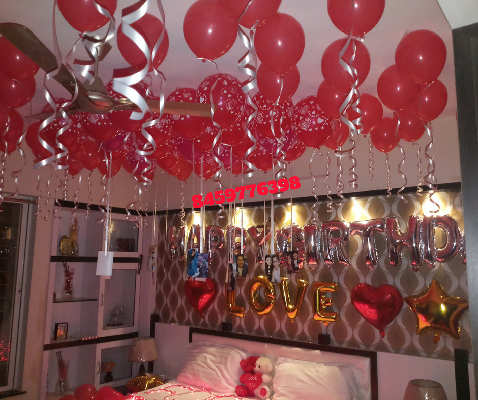 Romantic Room  Decoration  For Surprise Birthday  Party  in 