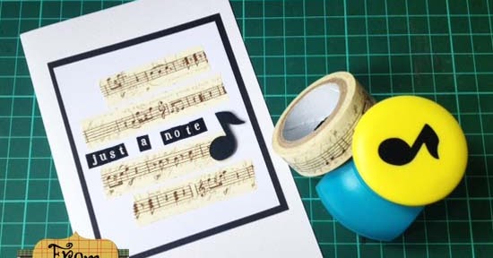 DIY Kad Ucapan Menggunakan Washi Tapes ~ From FAMF Tower