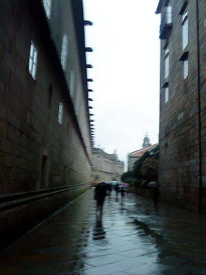 by E.V.Pita , Lluvia en Santiago de Compostela / Por E.V.Pita , Orvallo en Compostela