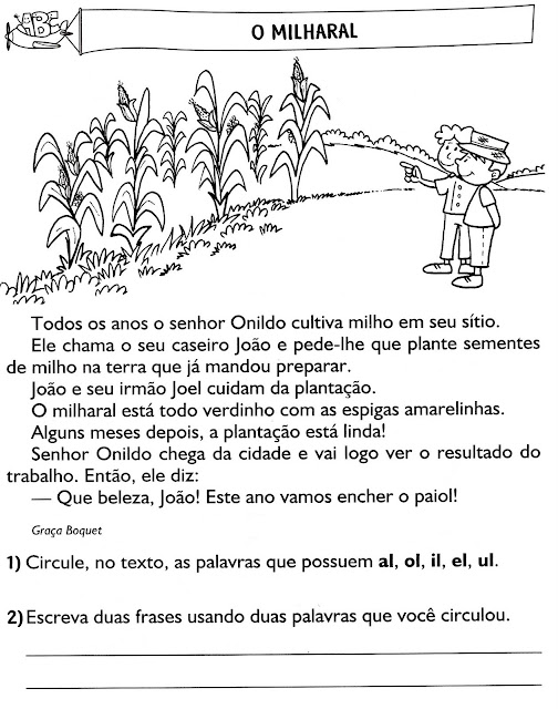 Atividades de interpretação de texto ensino fundamental