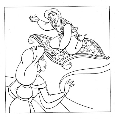 disney coloring pages,aladin