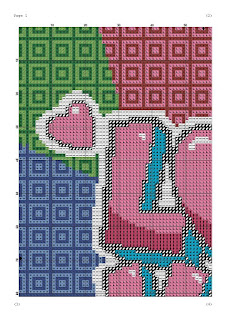 Love Pop Art cross stitch pattern - Tango Stitch