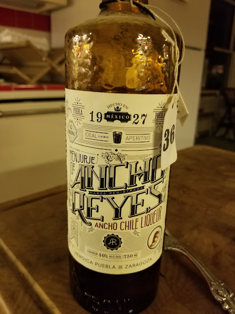 Ancho Reyes Liqueur made with ancho chiles.