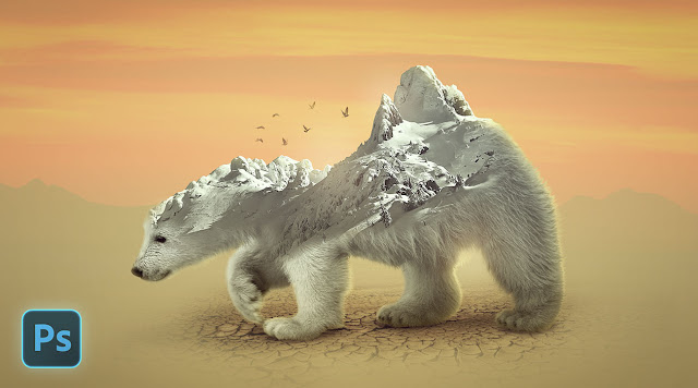 Polar Bear Photo Manipulation in Photoshop