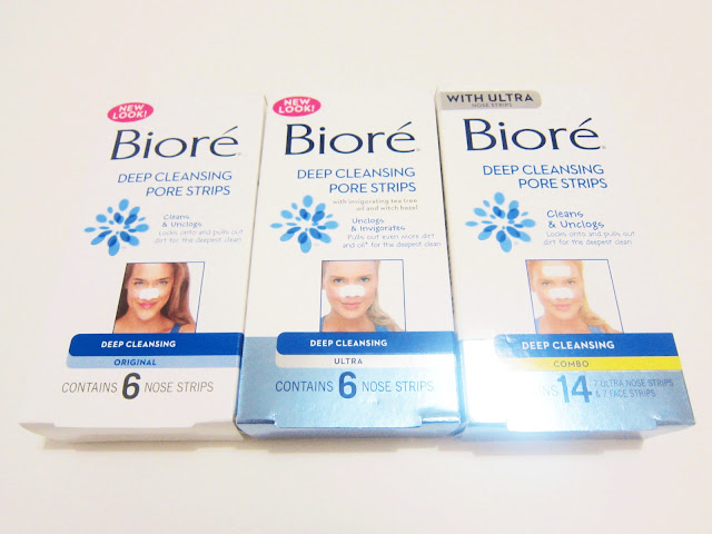 Biore Deep Cleansing Pore Strips - Original, Ultra & Combo