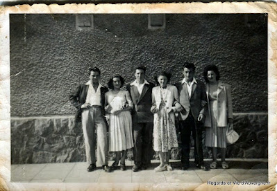 photo vintage, dimanche à la campagne en famille