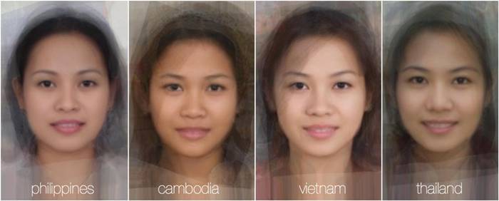 FaceResearch.org, a site run by two psychologists at the University of Aberdeen in Scotland, features software that can average together faces from thousands of photos. These images purportedly show the average face of women from 40 different nationalities.