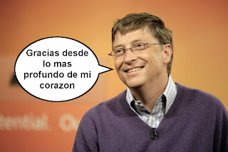 Bill Gates agradecido