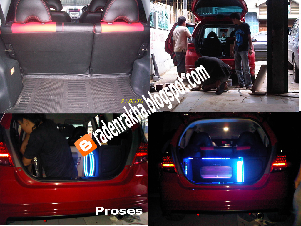 Mari GoBlog Modifikasi Honda Jazz GD 3 2004 2005 Merah Ferrari