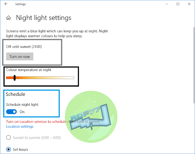 Cara Mengaktifkan Mode Malam Atau Night Light Pada Windows 10