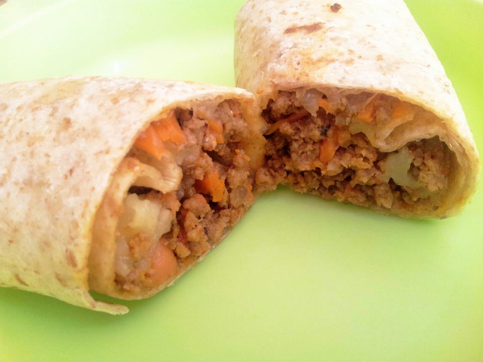 Syazwana Jamal: Resepi : Roti Tortilla inti daging