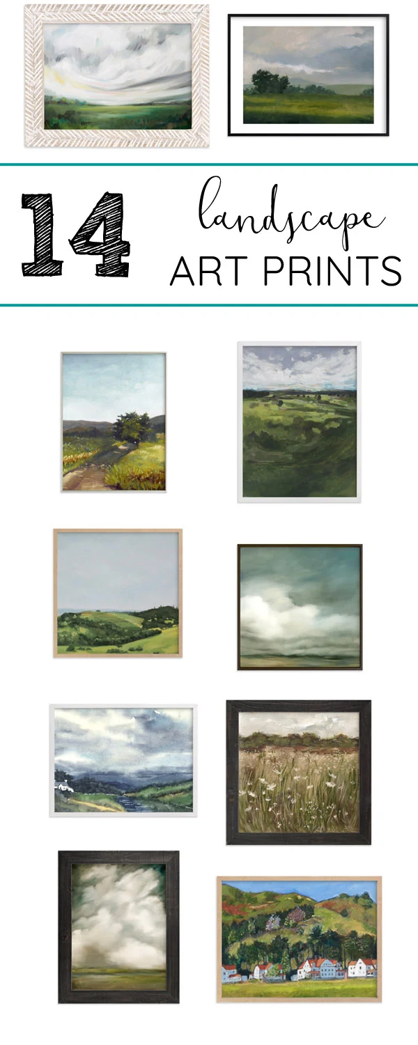 14 Landscape art prints and paintings